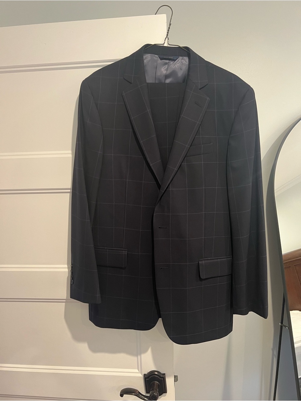 Brooks Brothers Men's Windowpane Black suit